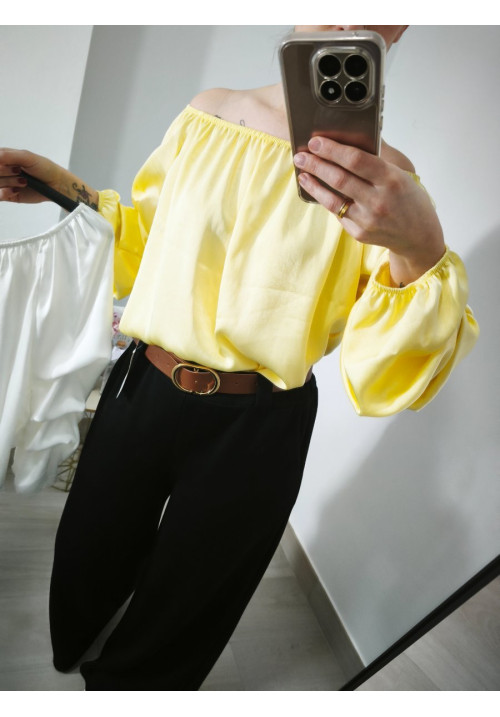 Blusa manga fruncida 