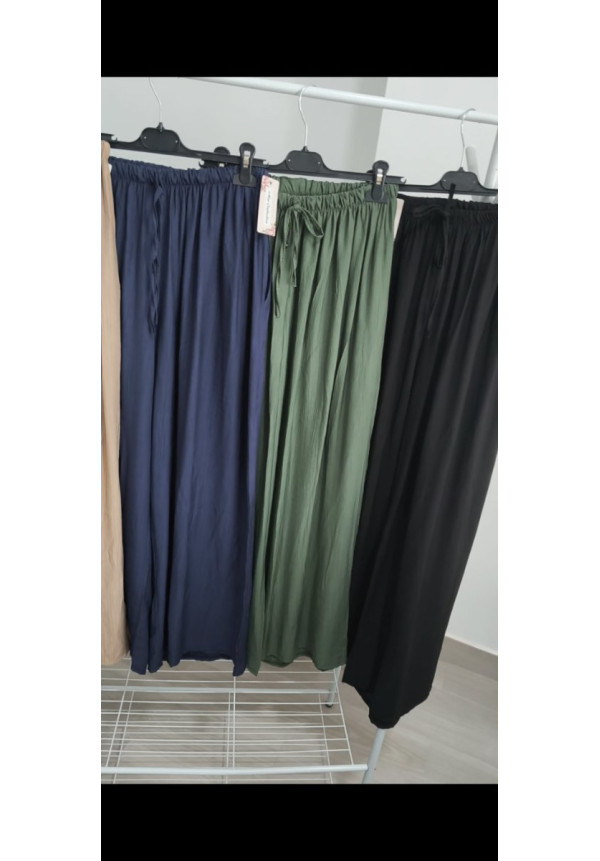 Pantalón pata ancha bambula