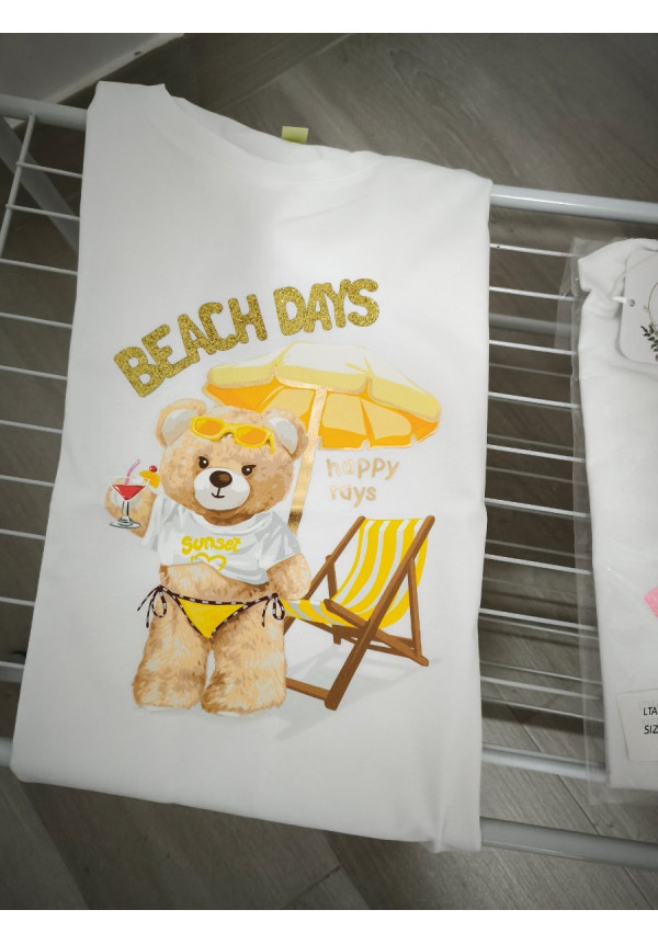 Camiseta osito playa