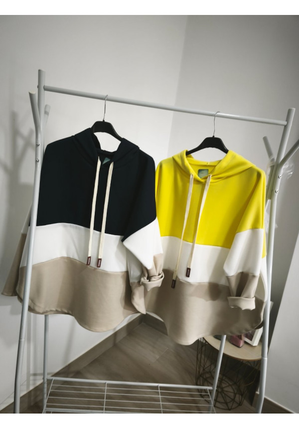 Sudadera tricolor grande