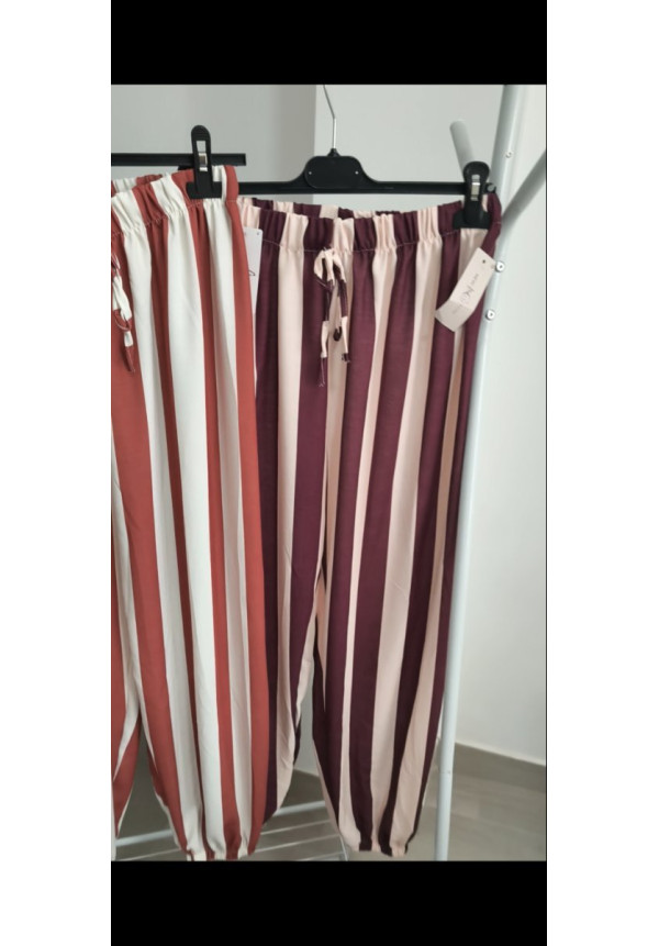 Pantalón bombacho rayas 
