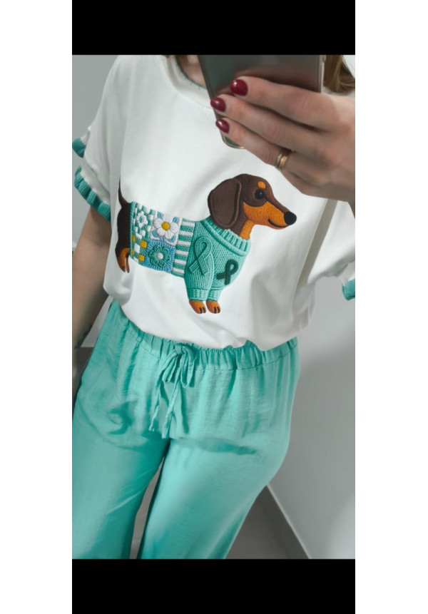 Camiseta perritos volante punto