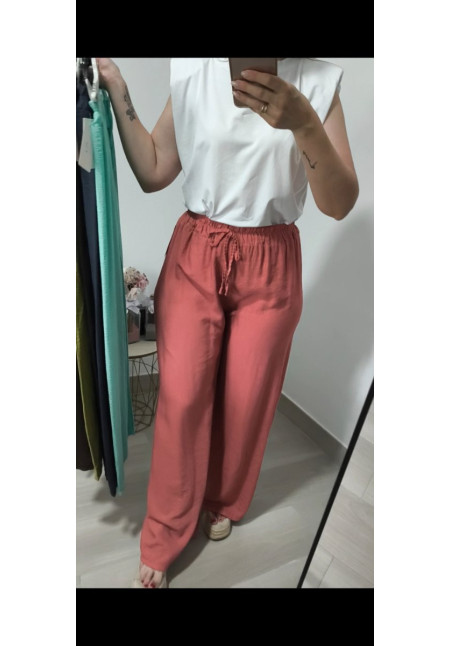 Pantalón efecto lino 