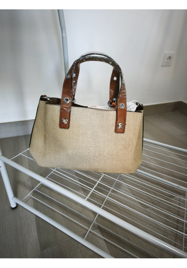 Bolso imitación lino