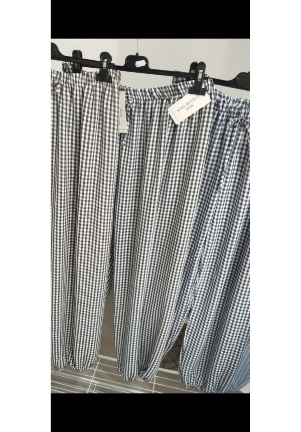 Pantalón bombacho vichy