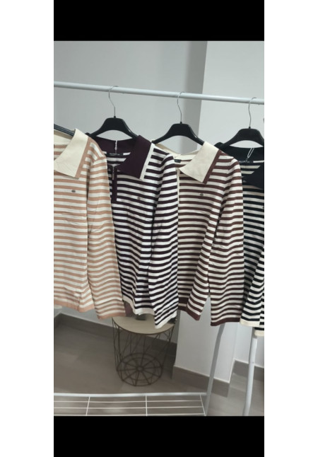 Jersey polo rayas