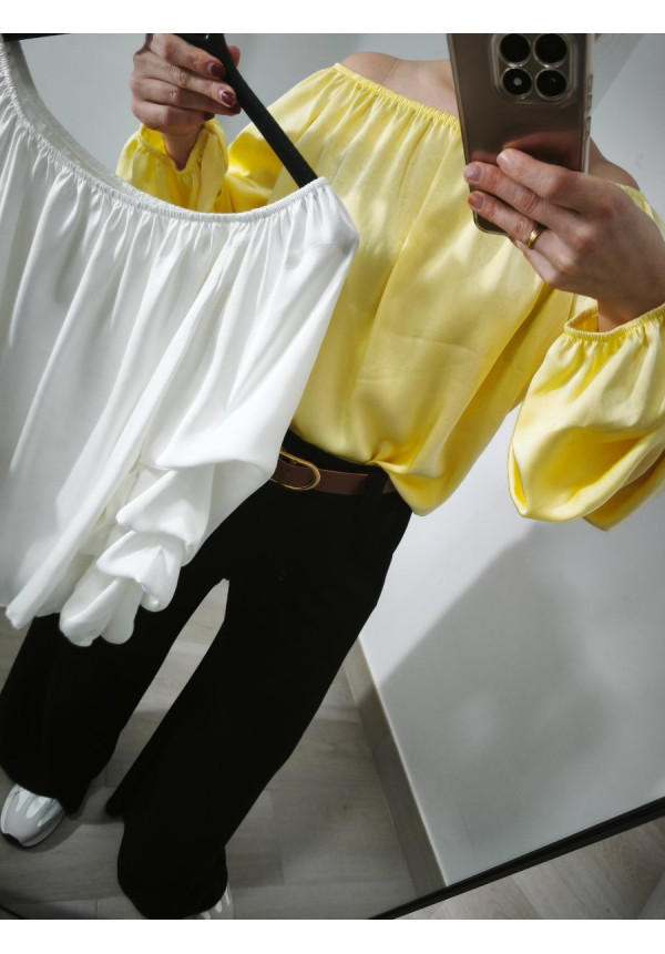 Blusa manga fruncida 