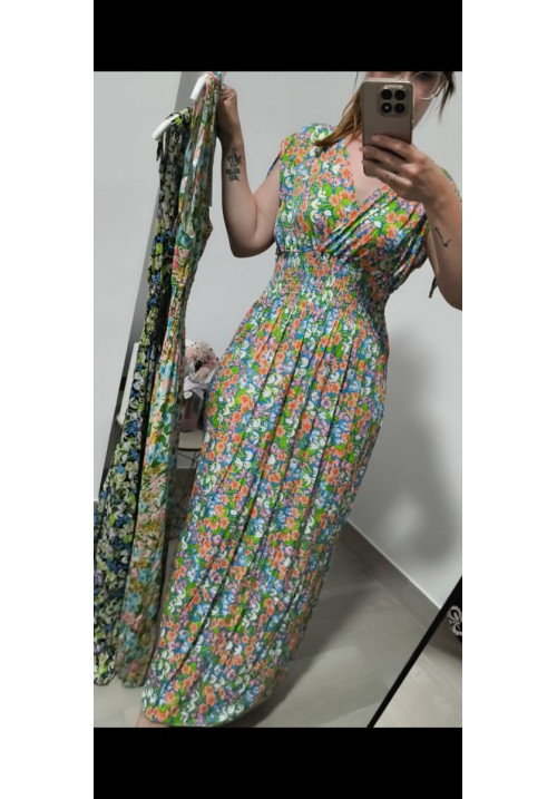 Vestido licra fria flores