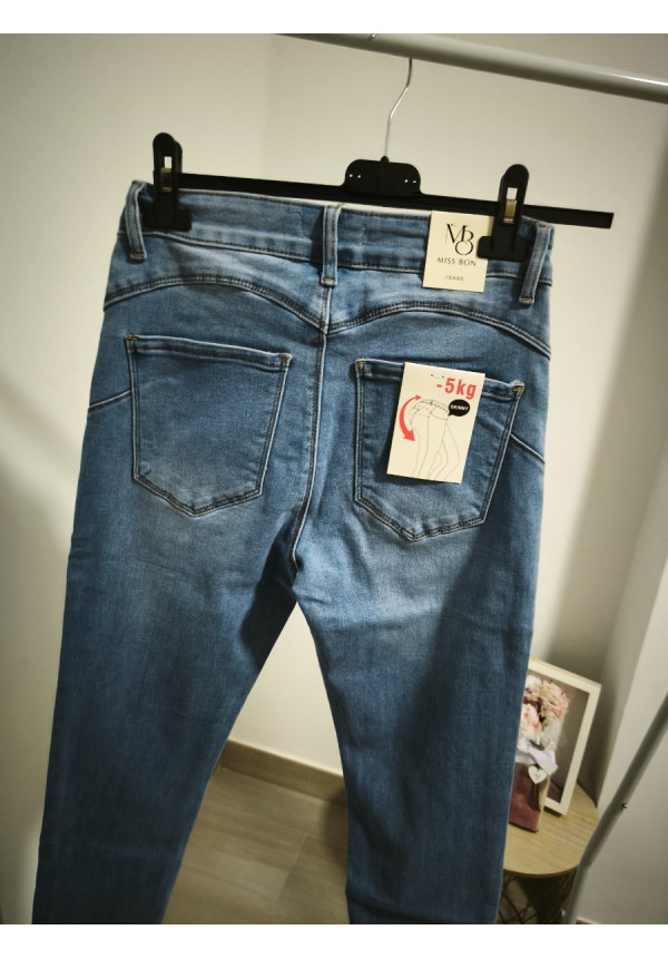 Vaquero skinny azul medio