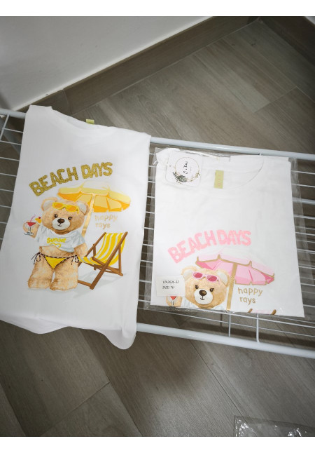 Camiseta osito playa