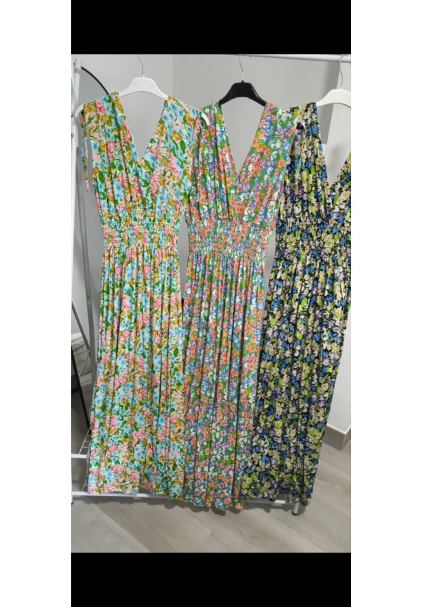 Vestido licra fria flores