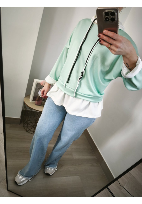 Sudadera bajo volante