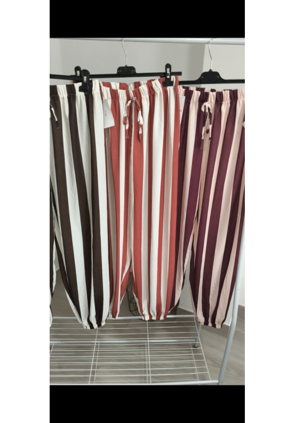 Pantalón bombacho rayas 