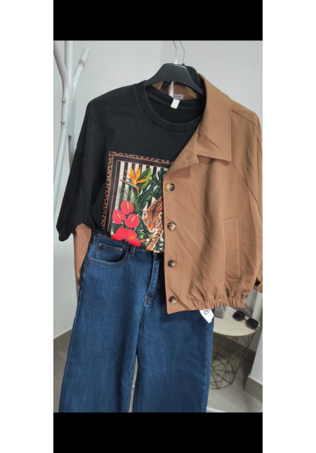 Bomber tejido vaquero 