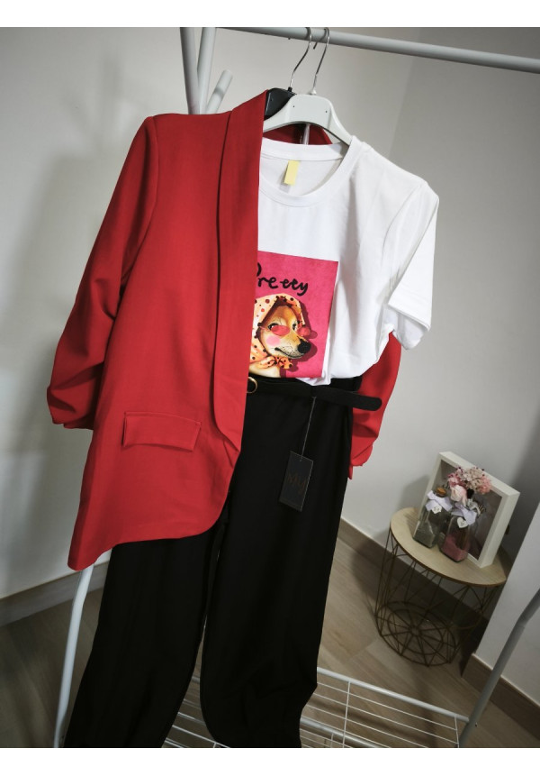 Blazer manga fruncida