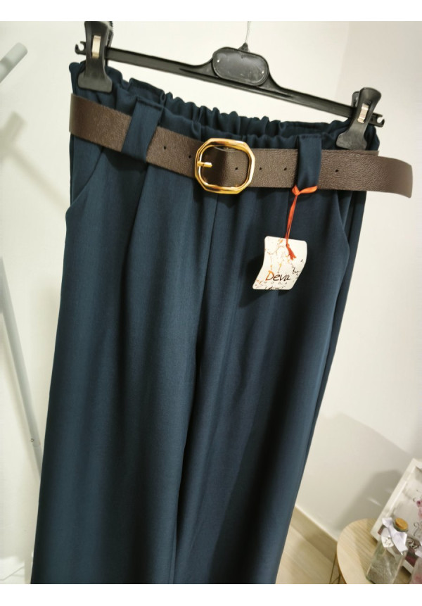 Pantalón fluido marino