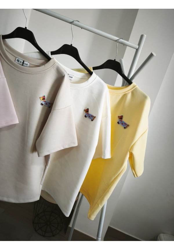 Camiseta perrito bordado