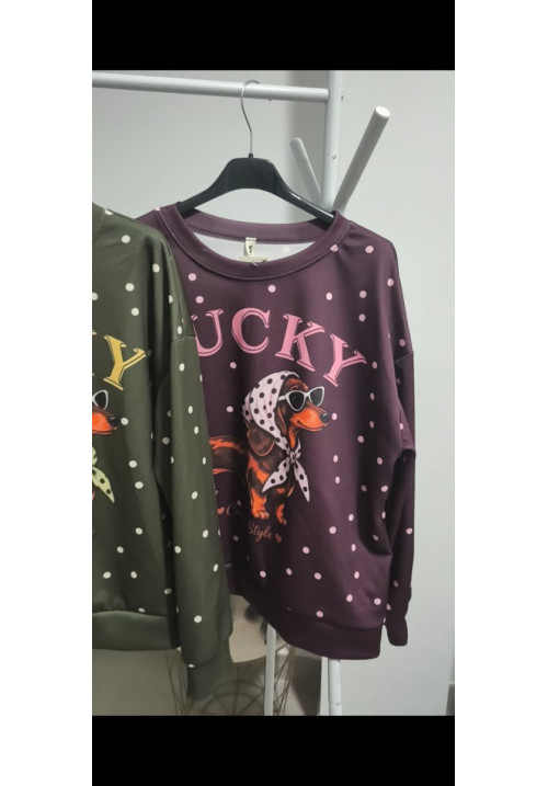 Sudadera salchicha lunares