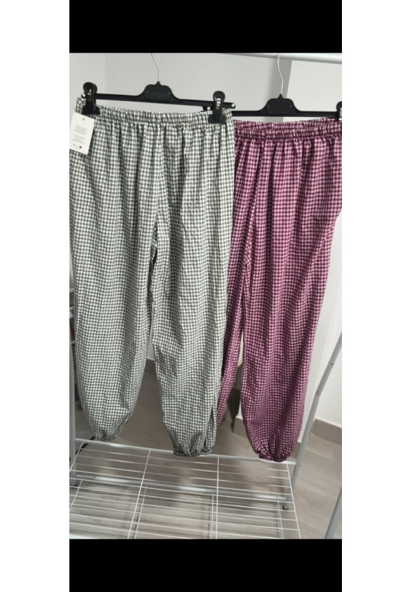 Pantalón vichy algodón 