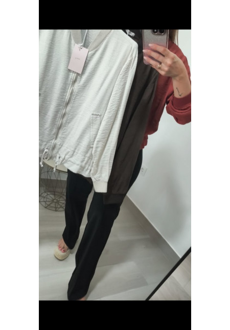 Bomber efecto lino 