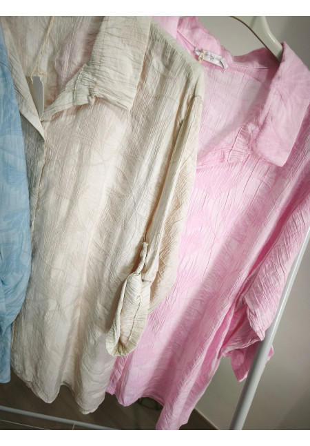 Camisa textura flores
