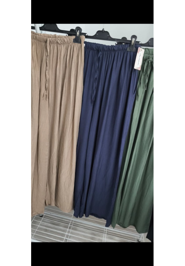 Pantalón pata ancha bambula