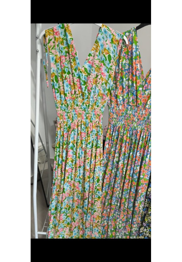 Vestido licra fria flores