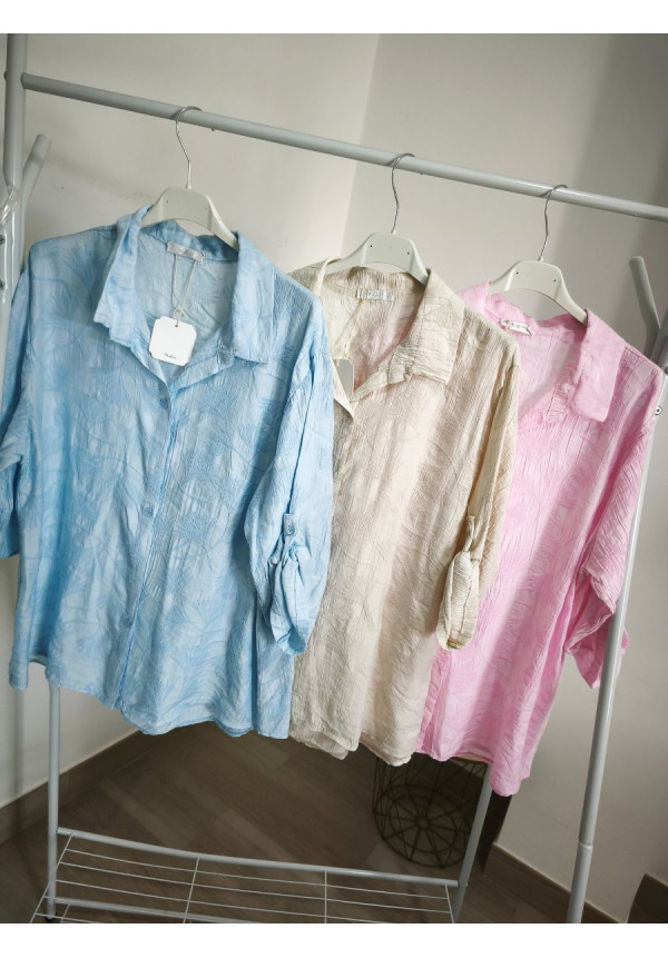 Camisa textura flores