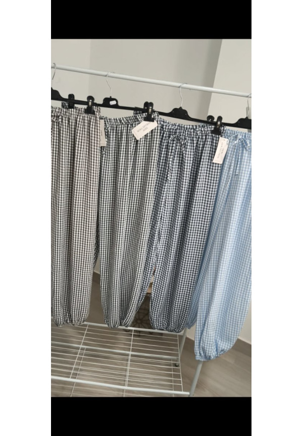 Pantalón bombacho vichy