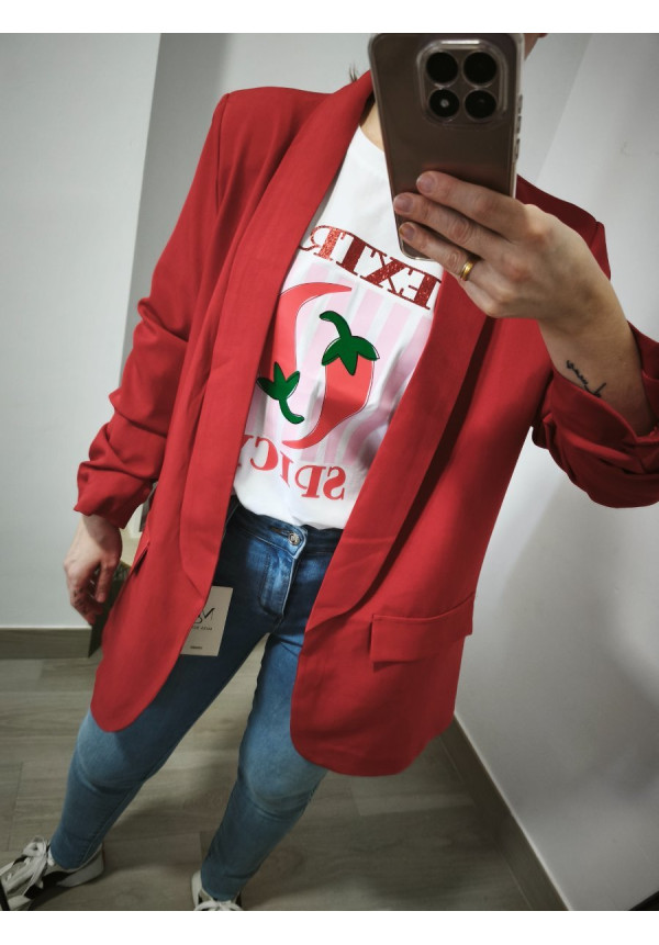 Blazer manga fruncida
