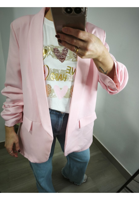Blazer manga fruncida