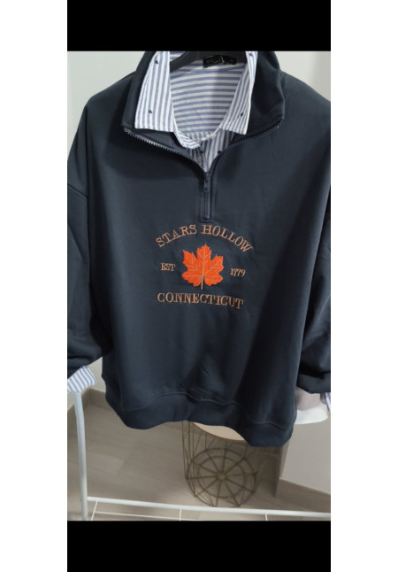 Sudadera hoja calidad