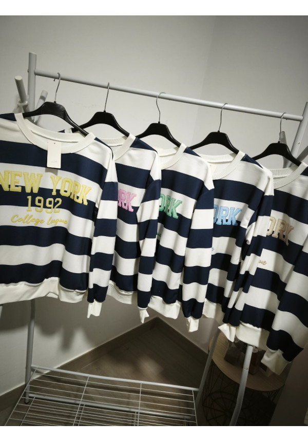 Sudadera rayas new york