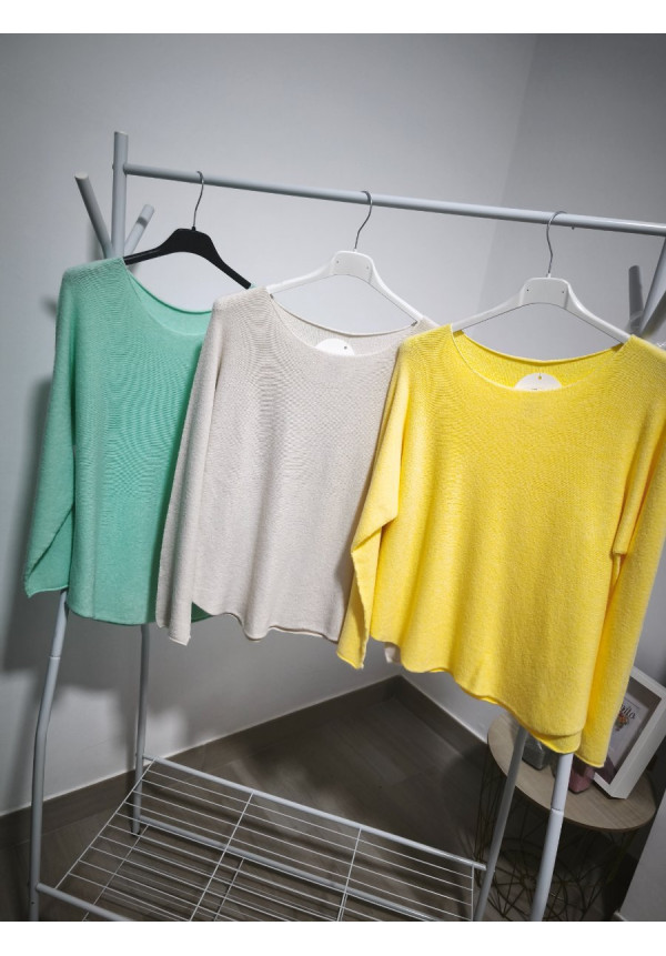 Jersey punto cuello redondo 