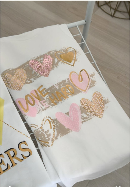 Camiseta corazones 
