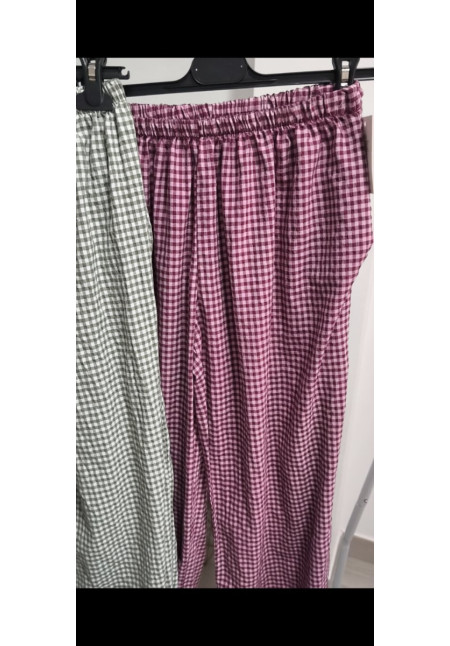 Pantalón vichy algodón 