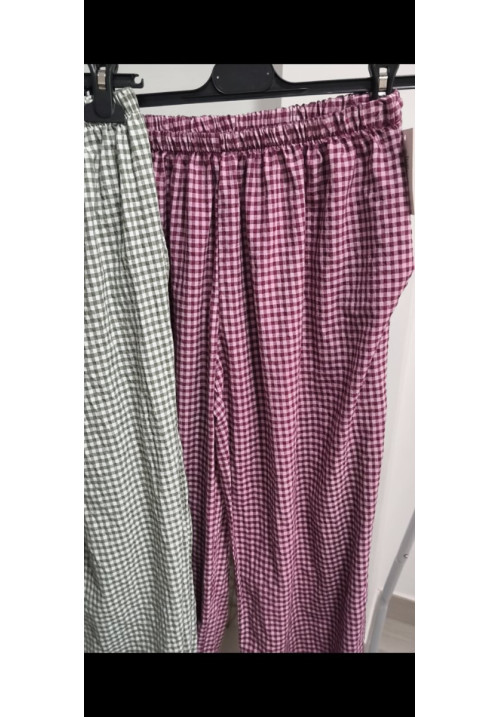 Pantalón vichy algodón 