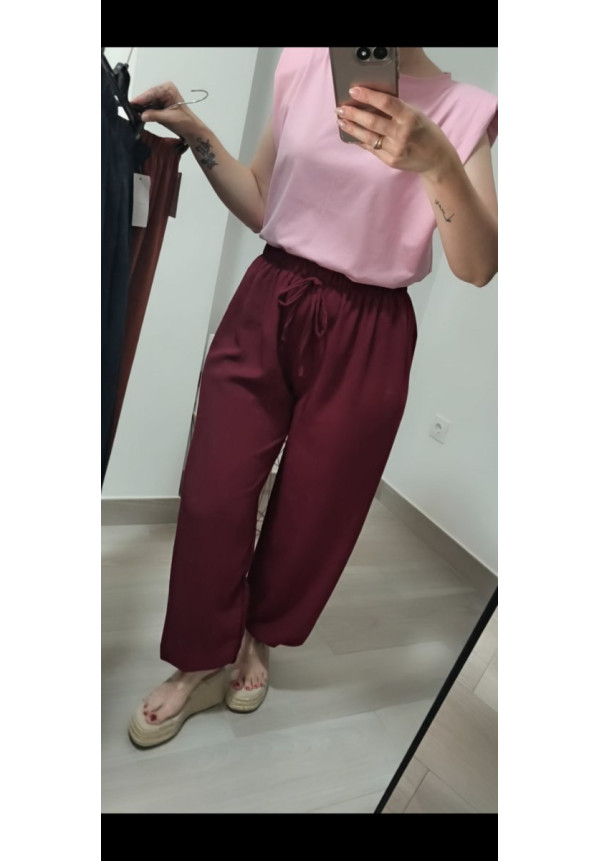 Pantalón bombacho gasa