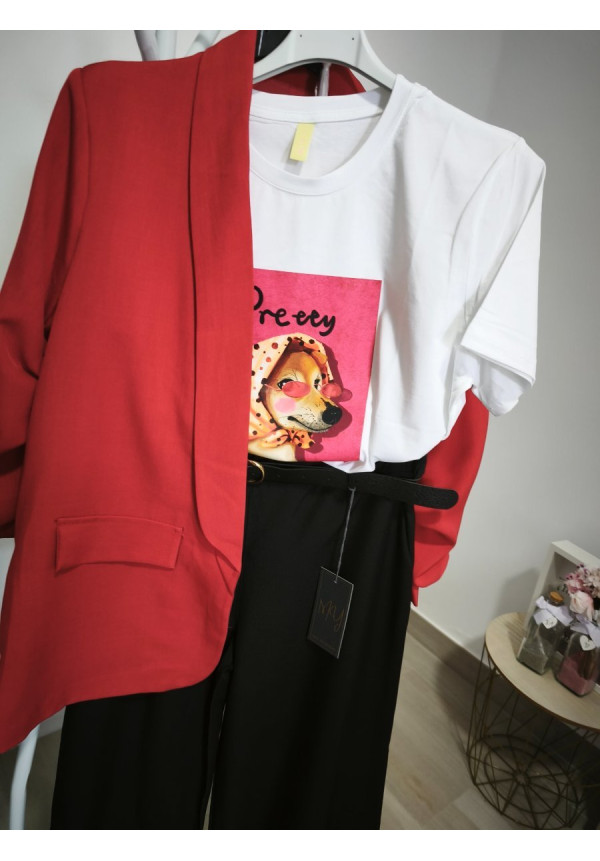 Camiseta perro gafas 