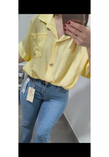 Camisa botones dorados