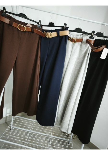 Pantalón pata ancha cinturón