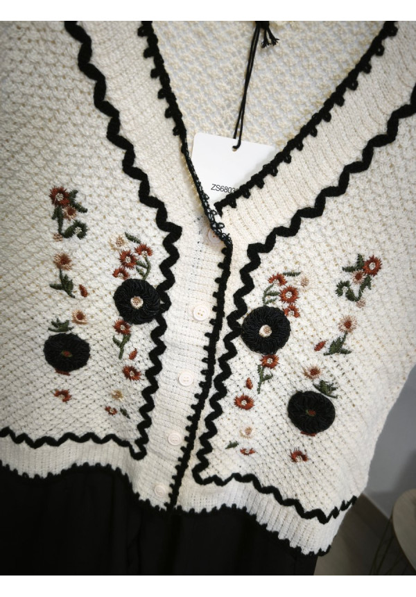 Chaleco bordado