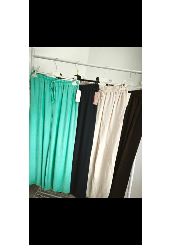 Pantalón efecto lino 