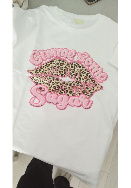 Camiseta beso leopardo Camiseta beso leopardo