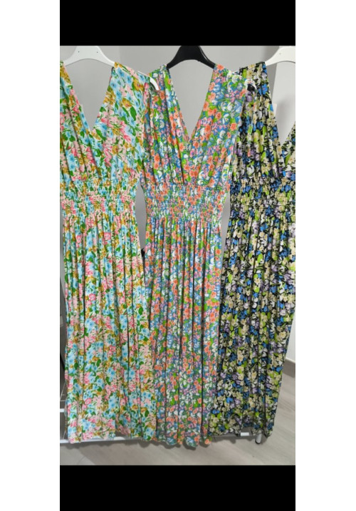 Vestido licra fria flores