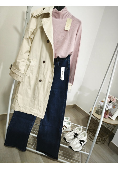 Gabardina forro beige