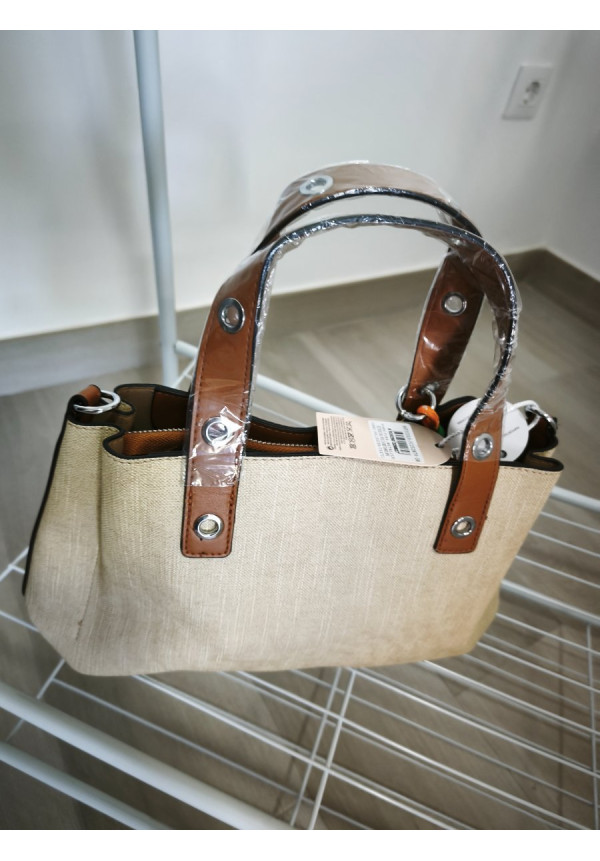 Bolso imitación lino