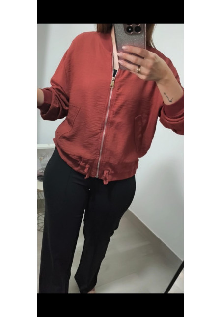 Bomber efecto lino 