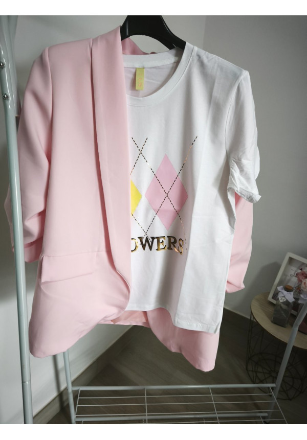 Blazer manga fruncida