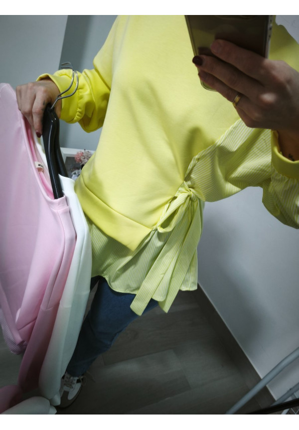 Sudadera mitad camisa 